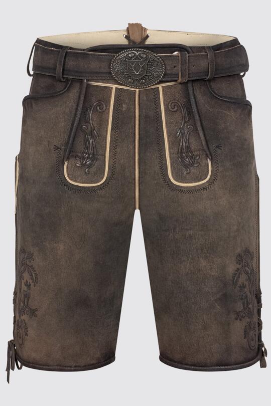 Herren Lederhose RAUL mit Gürtel - Krüger Buam - 961069-000-0007