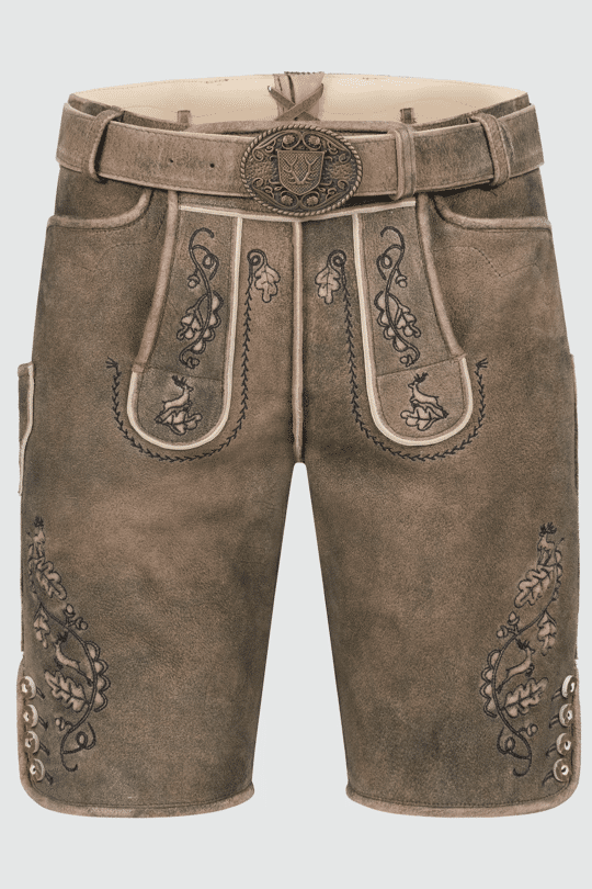 Herren Lederhose GILDO mit Gürtel - Krüger Buam - 963170-000-0007