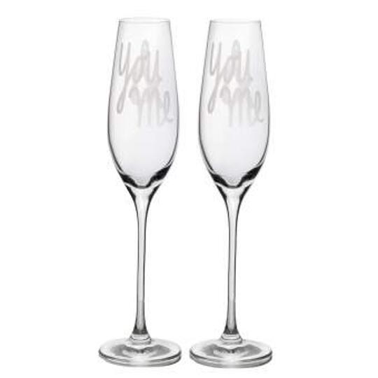 Sektglas - 2er Set - HOCHZEIT YOU & ME 17759 - Räder Design - Wohnen