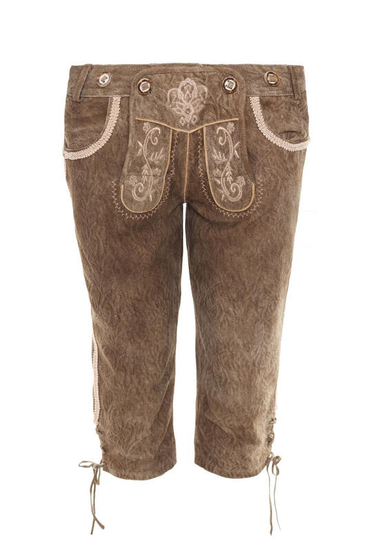 Damen Lederhose % - Krüger Madl - Kniebund - 039362-000-0007