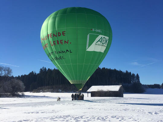 Gutschein: Winter Ballonfahrt