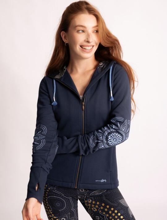 Sweatjacke Maui Nava - schwarz und tiefblau