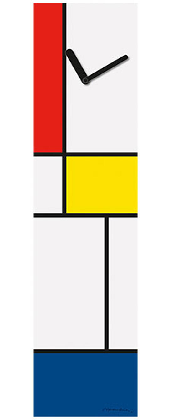 Piet Mondrian: Wanduhr "Komposition"