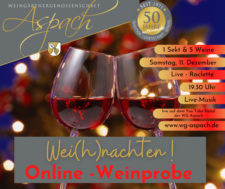Online-Weinprobe "Wei(h)nachten"