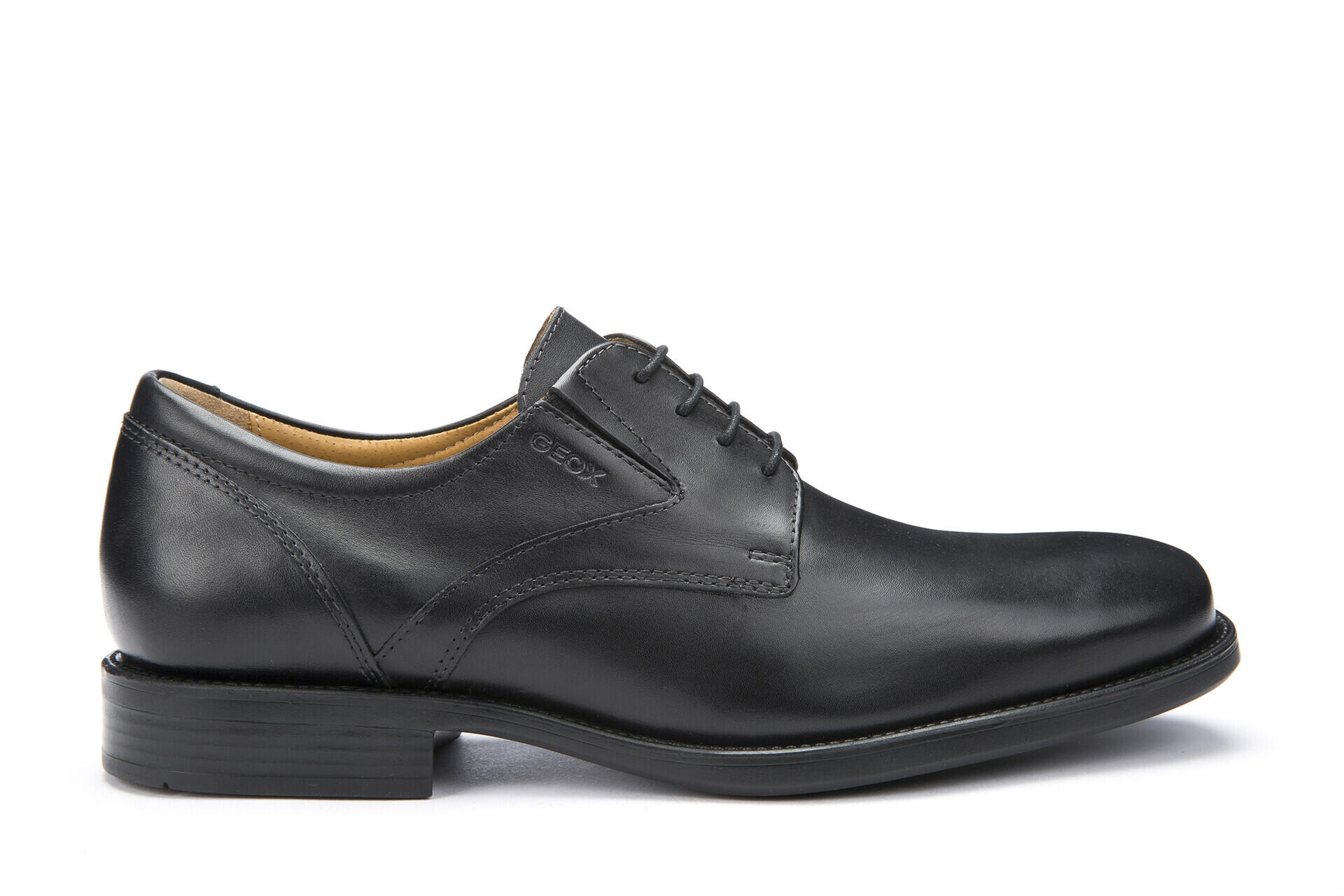 Geox Schwarz Herrenschuhe Elegante Schnürer Black Black - Gr. - 40