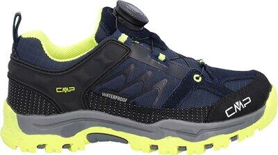 Cmp Kinder Trekkinghalbschuhe Kids Kiruna Figto Trekking Shoes Wp B.blue-Yellow Fluo - Gr. - 31