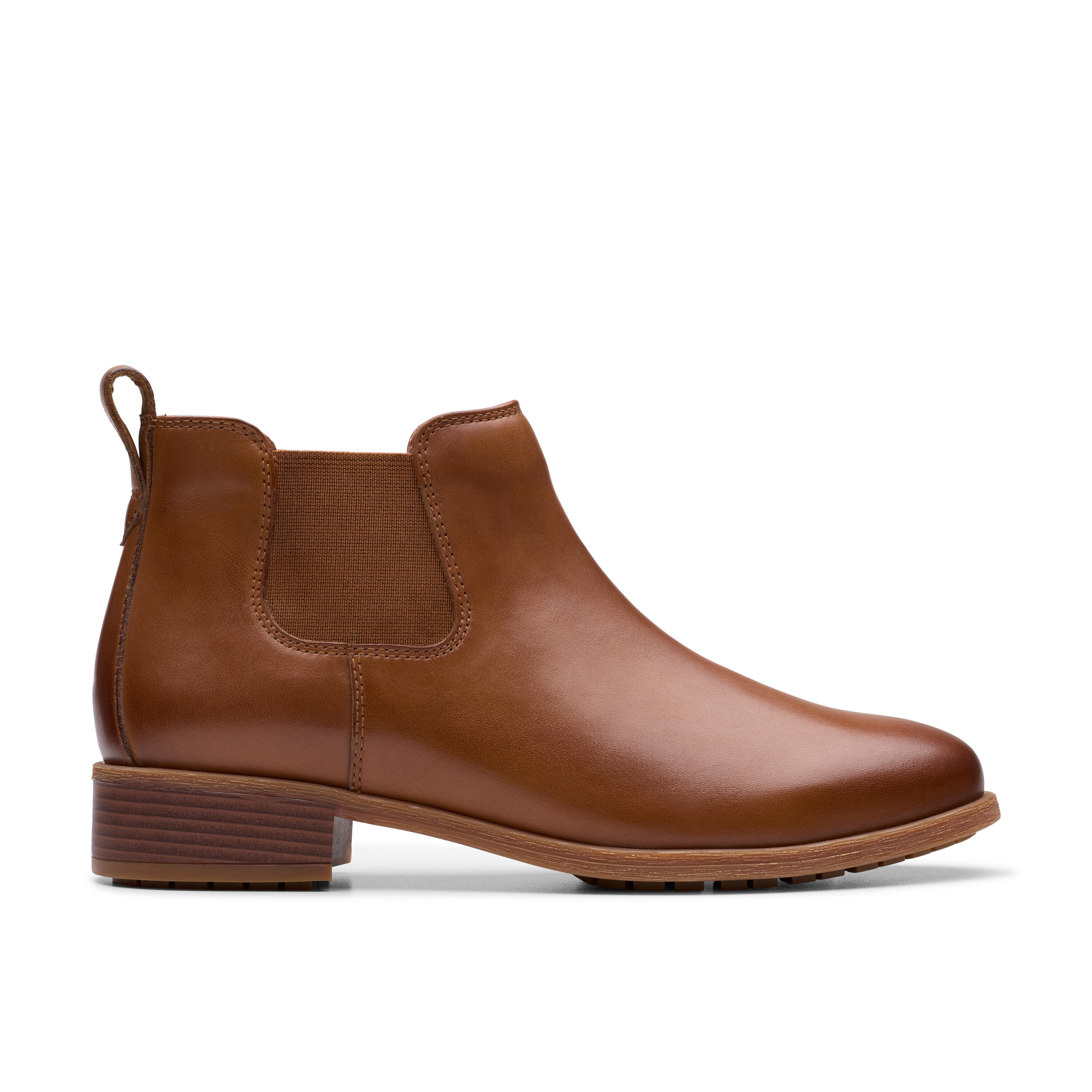 Clarks Damenschuhe Ankle Boots Tan Leather Tan Leather - Gr. - 8 Uk