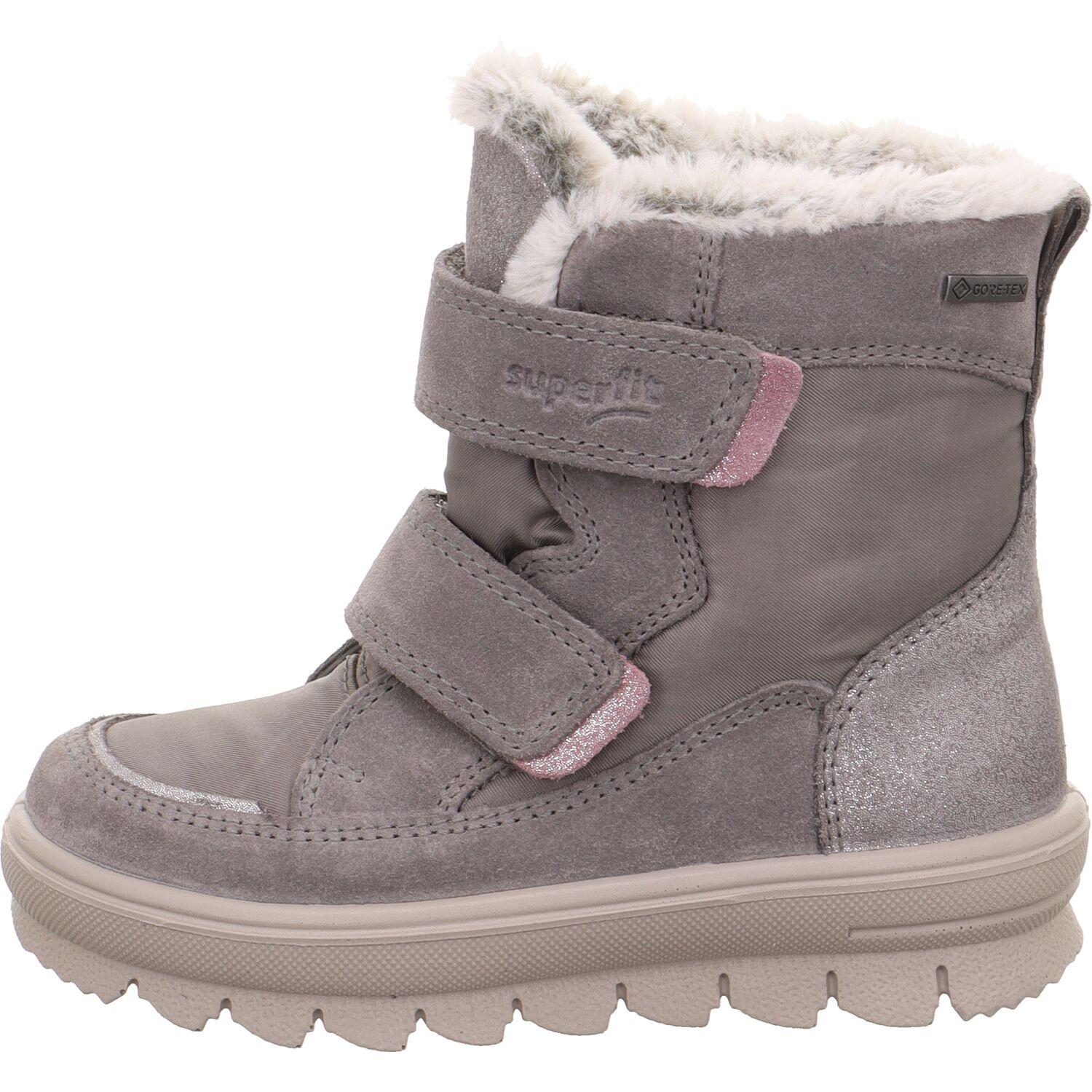 Superfit Grau Kinderschuhe Stiefel /Pink /Pink - Gr. - 29