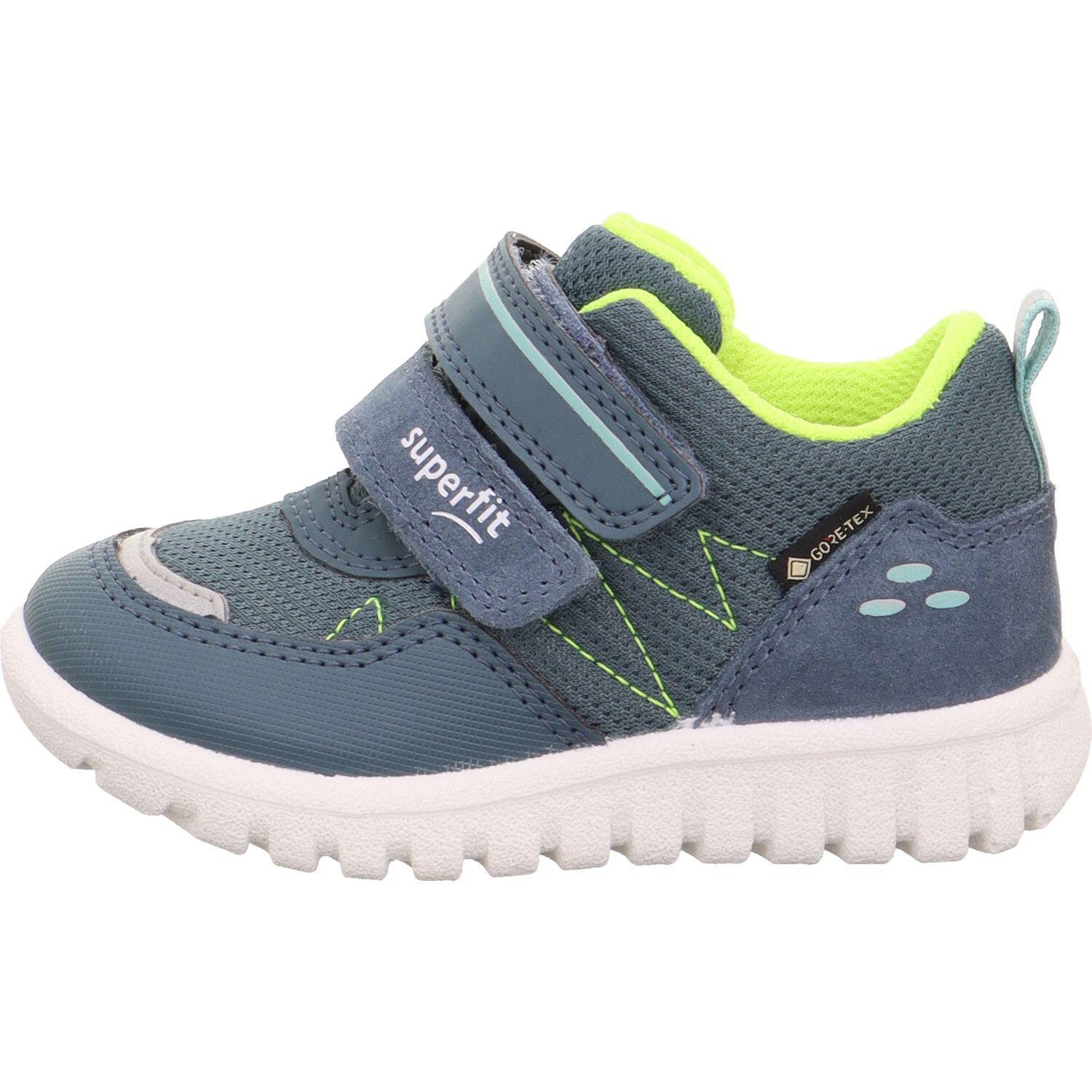 Superfit Blau/Gelb Kinderschuhe Klettschuhe / Slipper - Gr. - 32