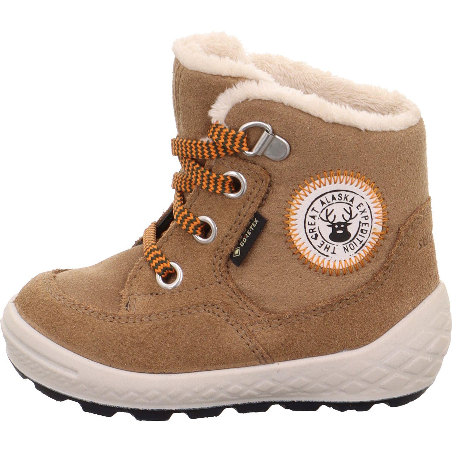 Superfit Braun/Orange Kinderschuhe Stiefel - Gr. - 22