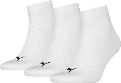 Puma Herren Socken Unisex Quarter Plain 3P White - Gr. - 36.5 - Bild 9