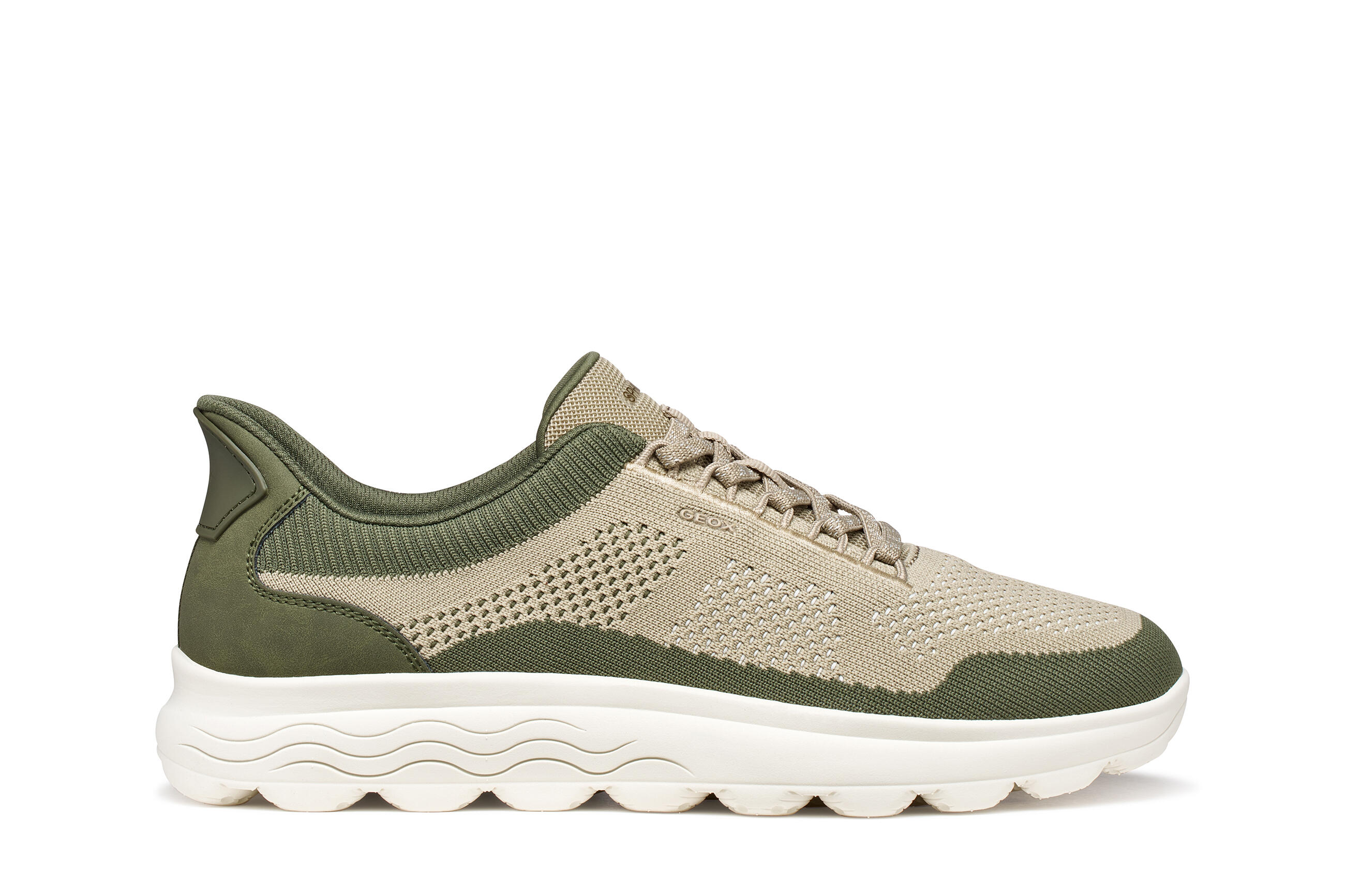 Geox Herren Schuhe Sneaker Low Olive/Sand Olive/Sand - Gr. - 40