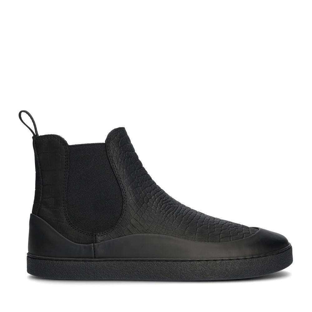Groundies Damen Schwarz Sienna Black/Croco W Chelsea Barfußschuhe Eu Größe: 38, Innenschuhlänge: 248, Innenschuhbreite: 93 - Bild 3