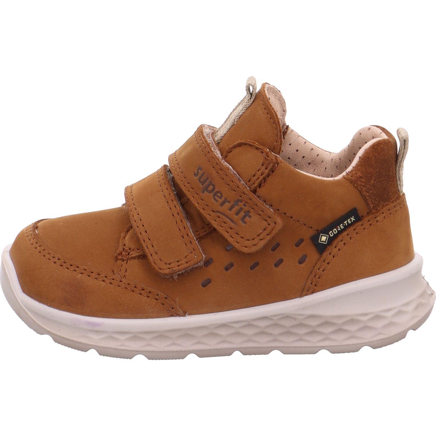 Superfit Braun/Beige Kinderschuhe Klettschuhe / Slipper - Gr. - 25
