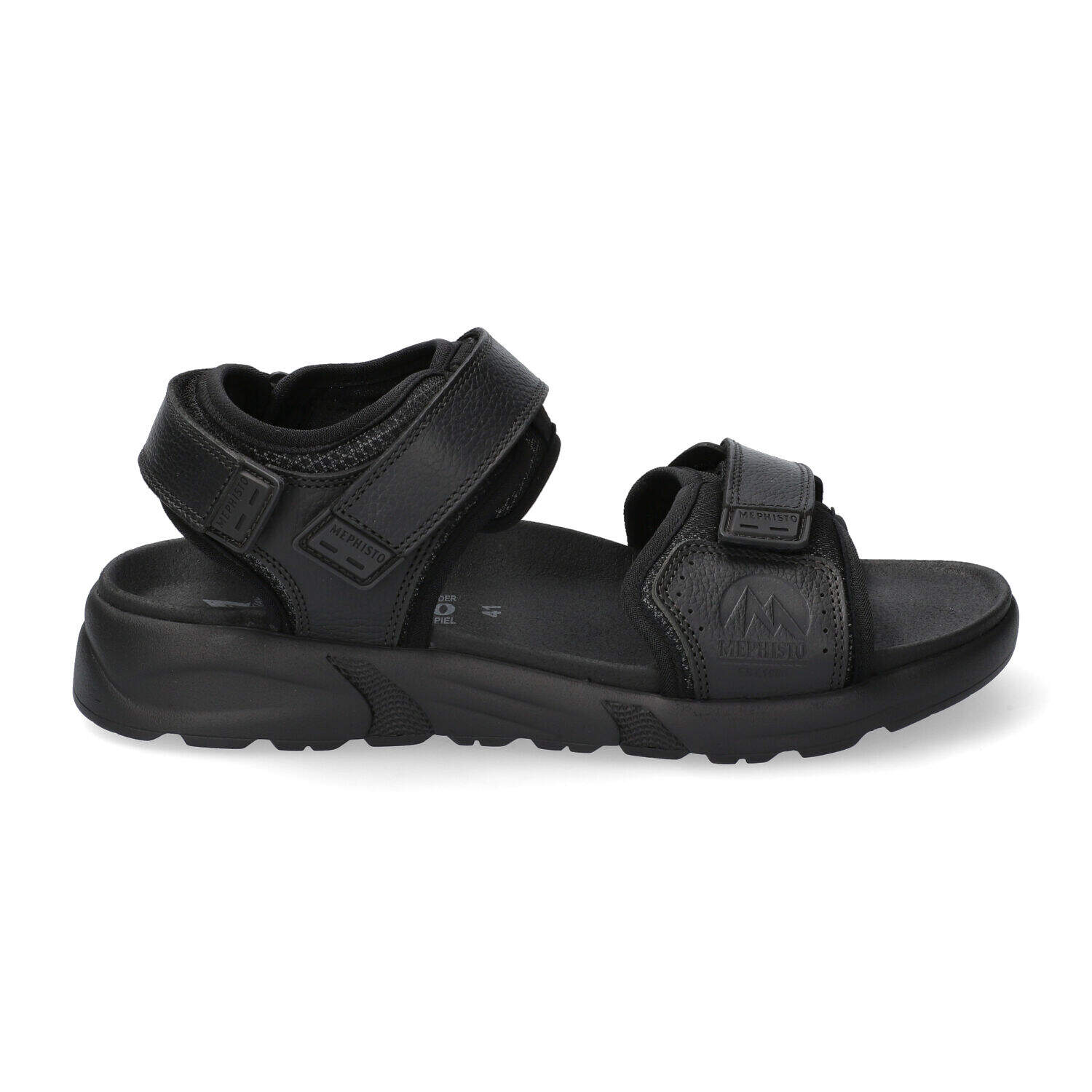 Zoccoli Mephisto Halina Donna - Pelle Nera Con Plantare In Sughero AIR RELAX