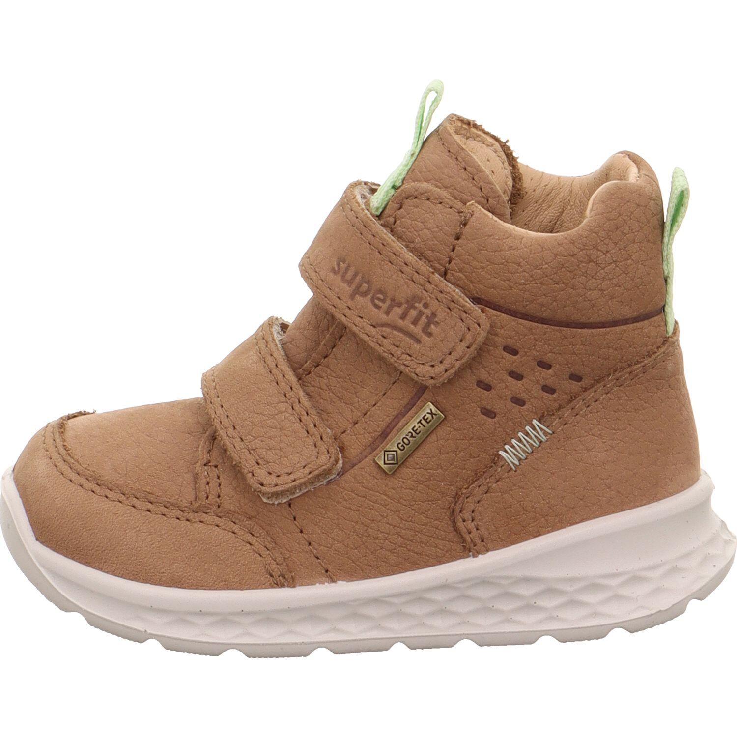Superfit Braun Kinderschuhe Klettschuhe / Slipper /Hellgrün /Hellgrün - Gr. - 23
