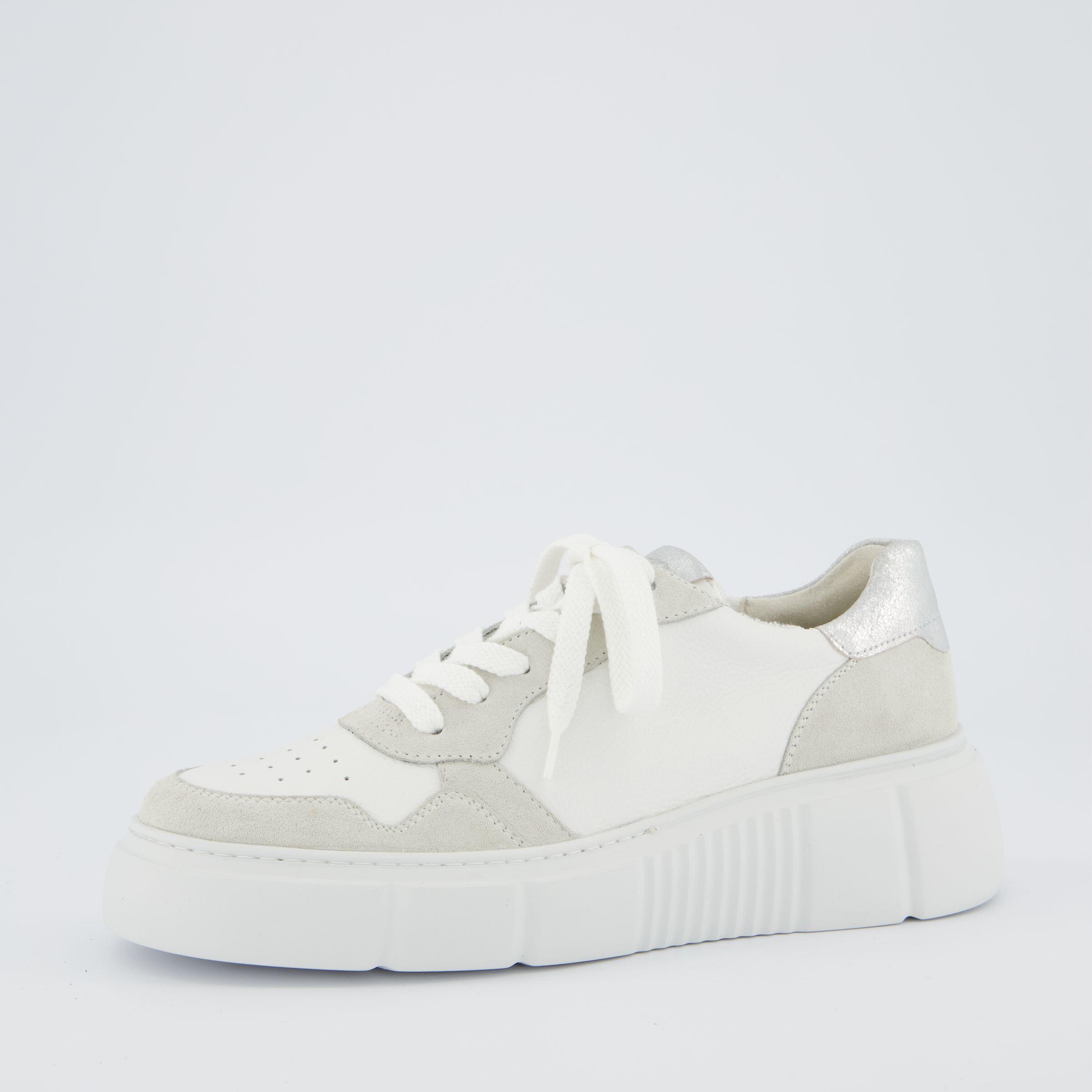 Paul Green Damenschuhe Sportliche Schnürer Weiß Weiß - Gr. - 7 Uk
