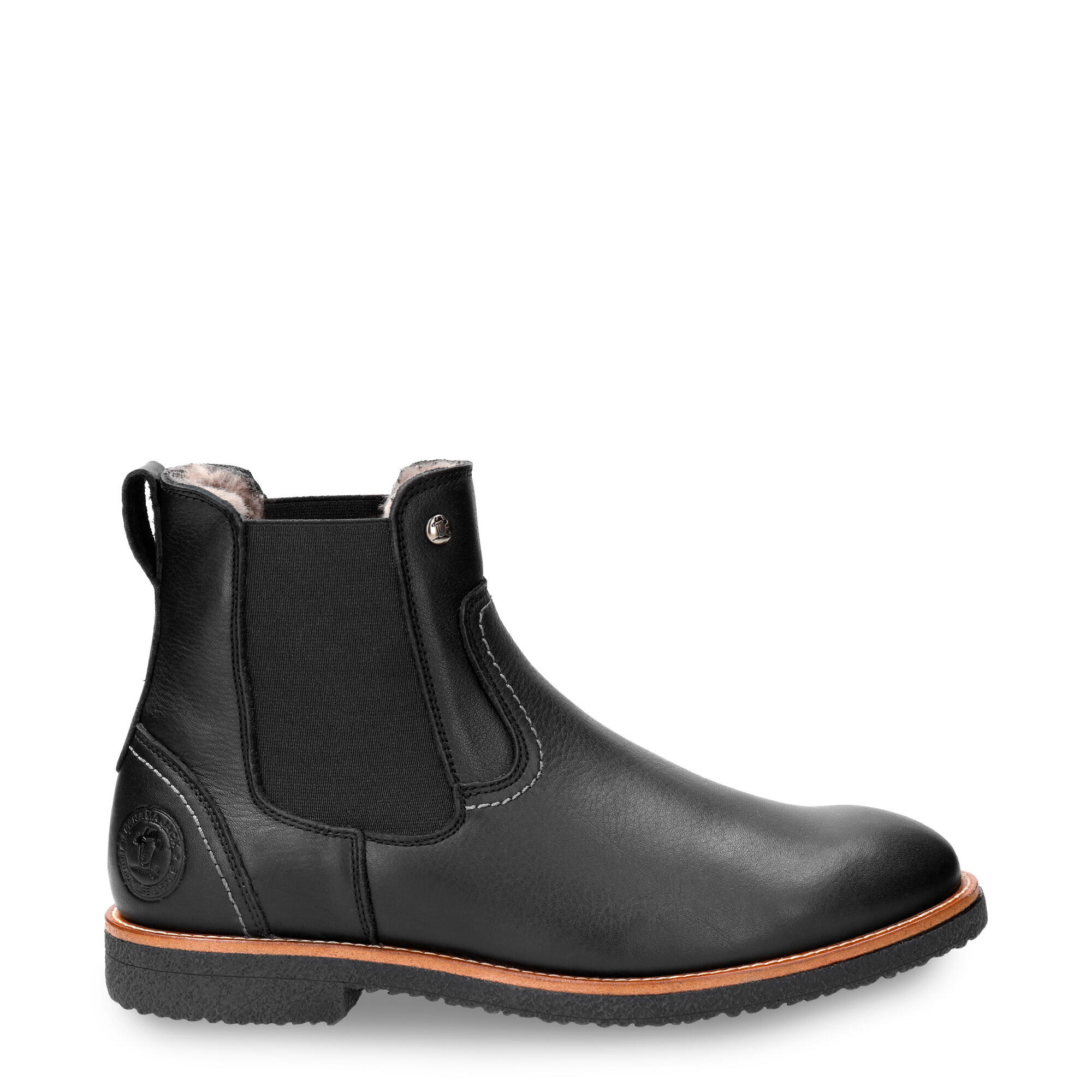 Panama Jack Herren Schwarz Chelsea Boots Glattleder - Bild 3
