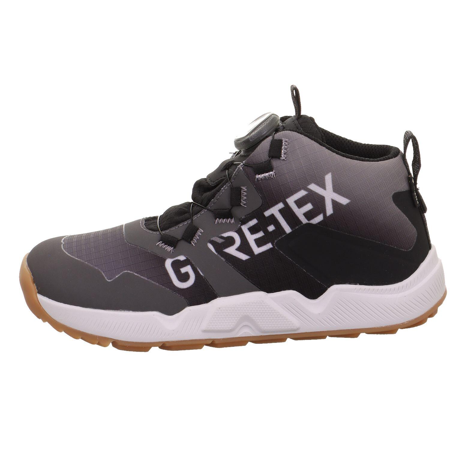 Superfit Schwarz/Grau Kinderschuhe Klettschuhe / Slipper - Gr. - 38