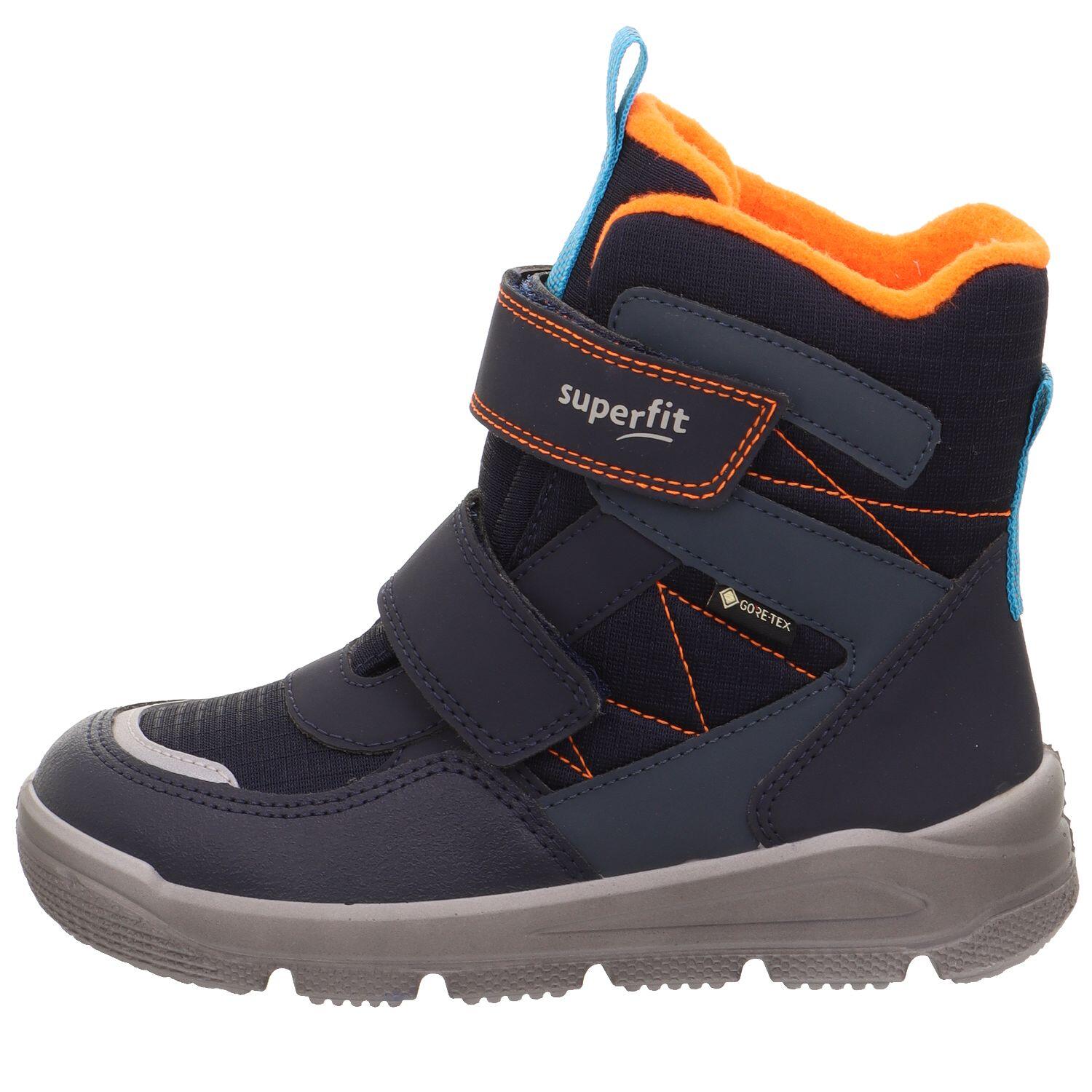 Superfit Blau/Orange Kinderschuhe Stiefel - Gr. - 30