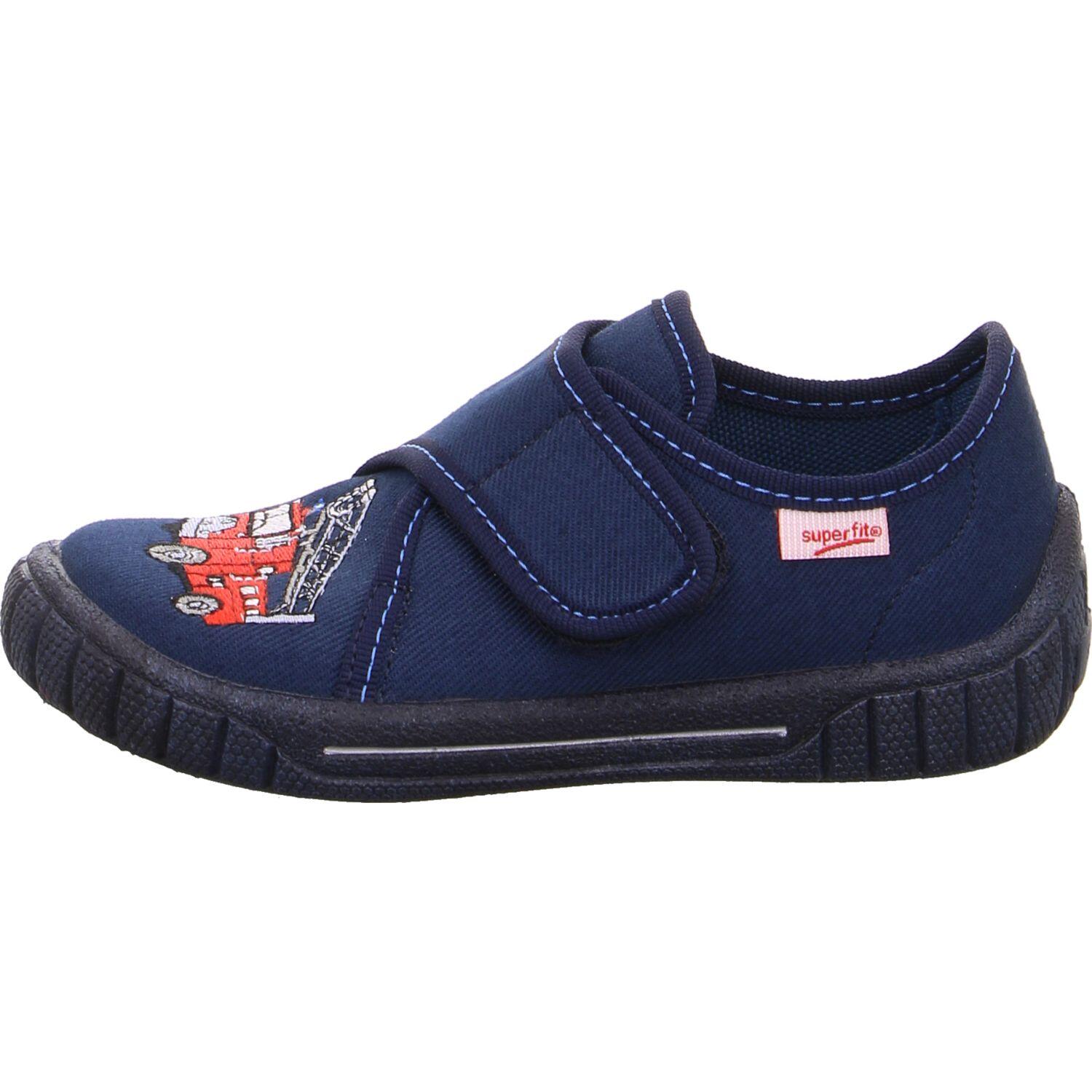 Superfit Blau/Rot Kinderschuhe Hausschuhe - Gr. - 35