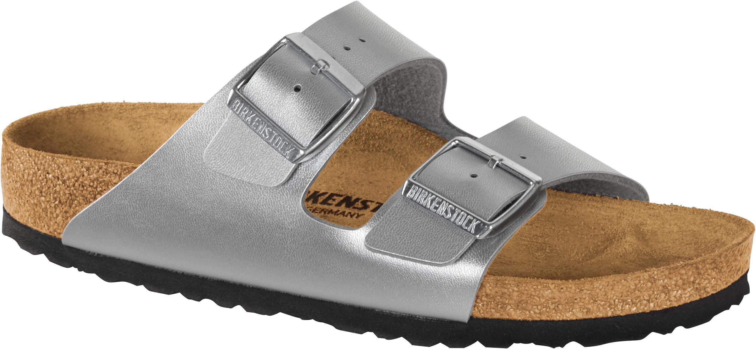 Birkenstock arizona soft footbed silver online