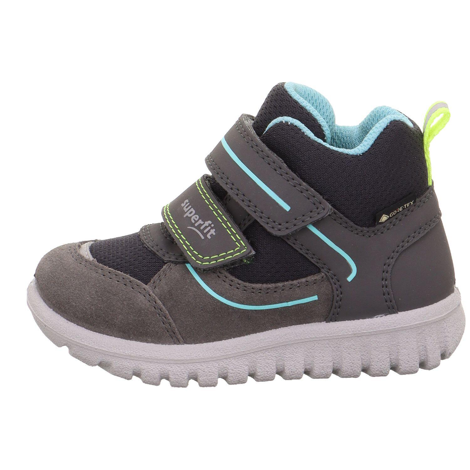 Superfit Grau/Gelb Kinderschuhe Klettschuhe / Slipper - Gr. - 27