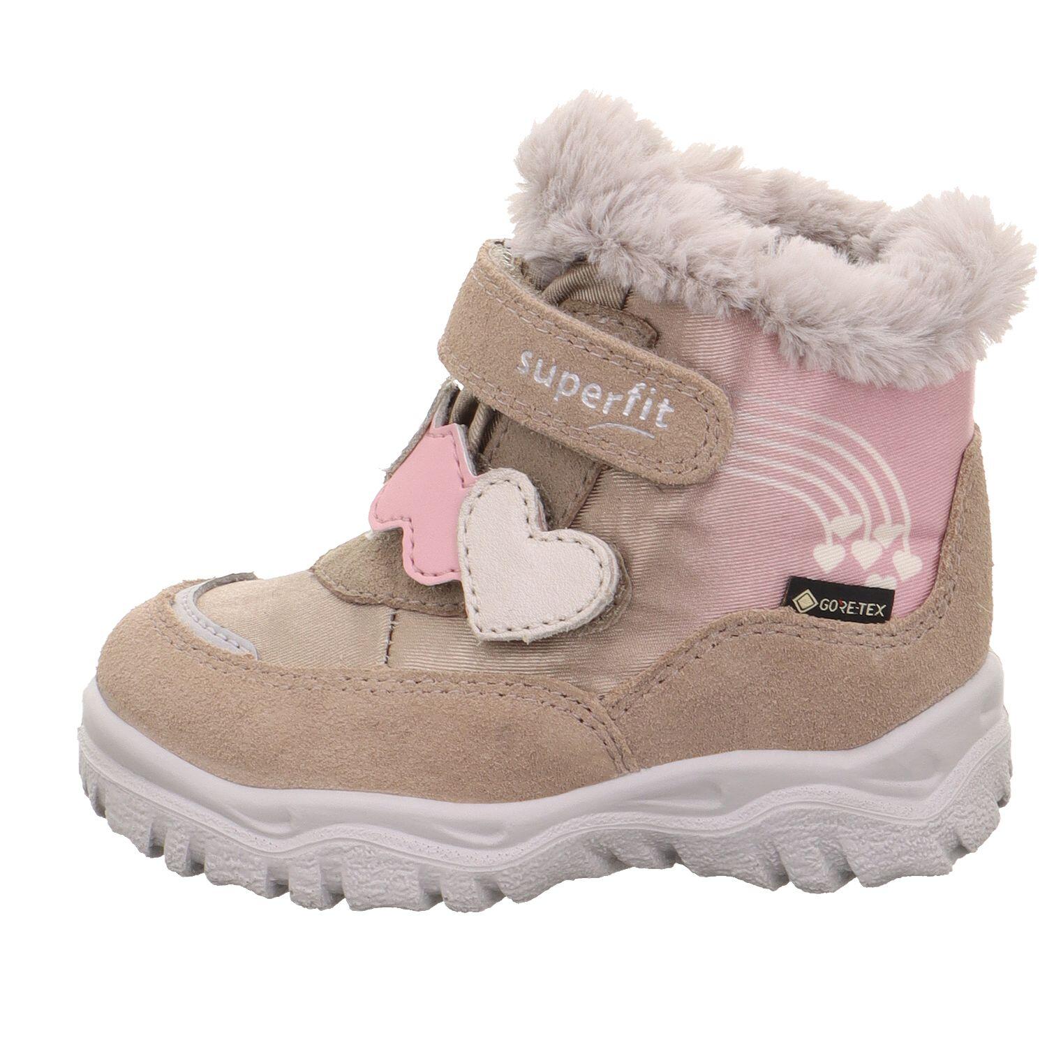 Superfit Beige/Rosa Kinderschuhe Stiefel - Gr. - 21