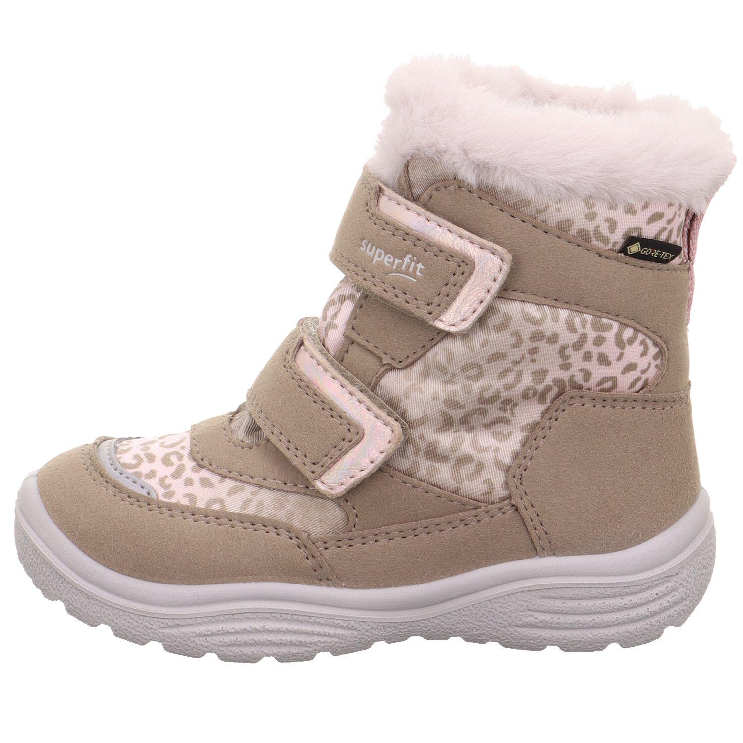 Superfit Beige/Rosa Kinderschuhe Stiefel - Gr. - 31