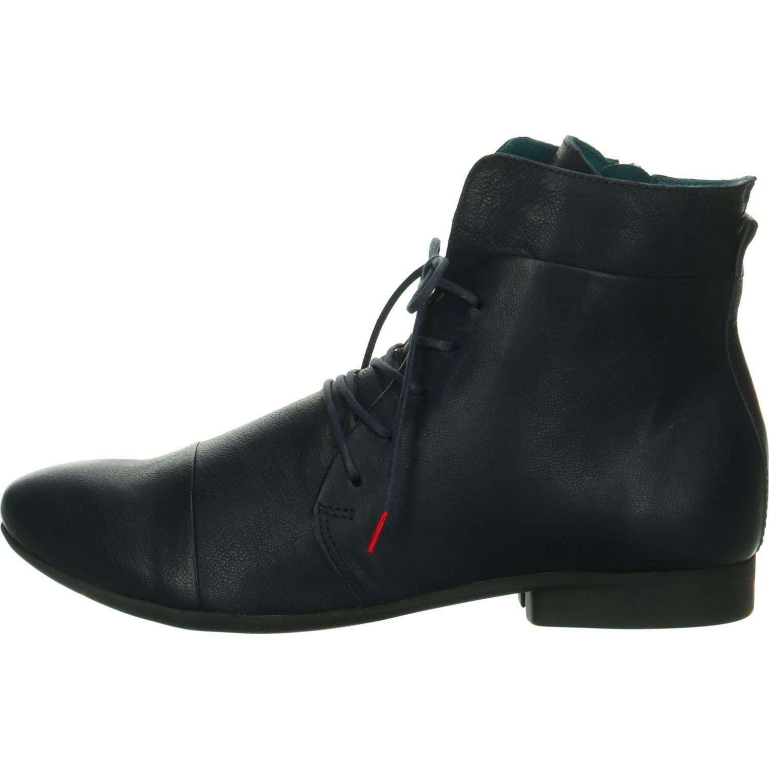 Think Damen Blau Stiefeletten Guad 2 Navy Echtleder Ankle Boots 1,5Cm Absatz - Bild 3