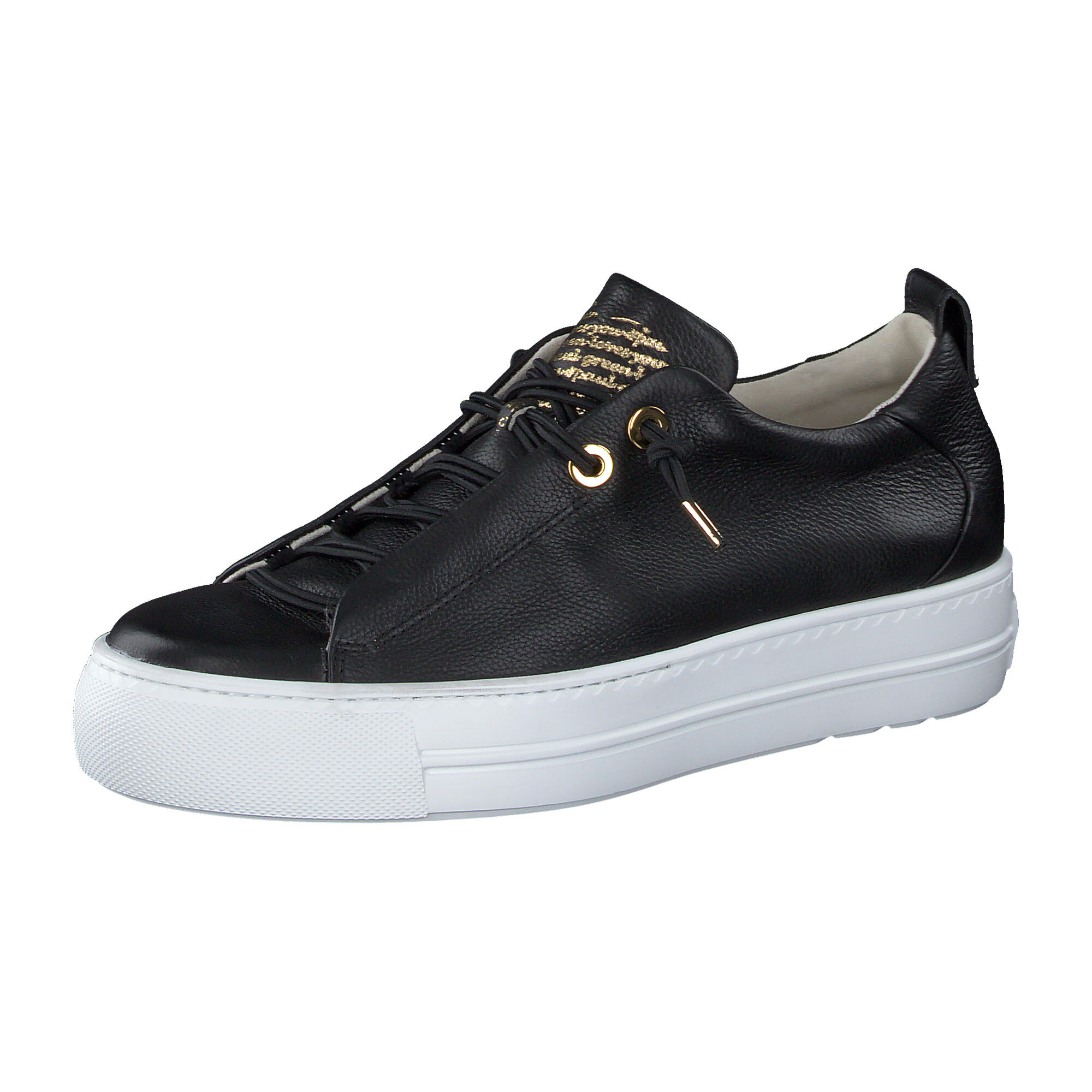 Paul Green Schwarz Damenschuhe Sneaker Low - Gr. - 4 Uk