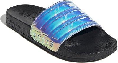 Adidas rainbow slides best sale