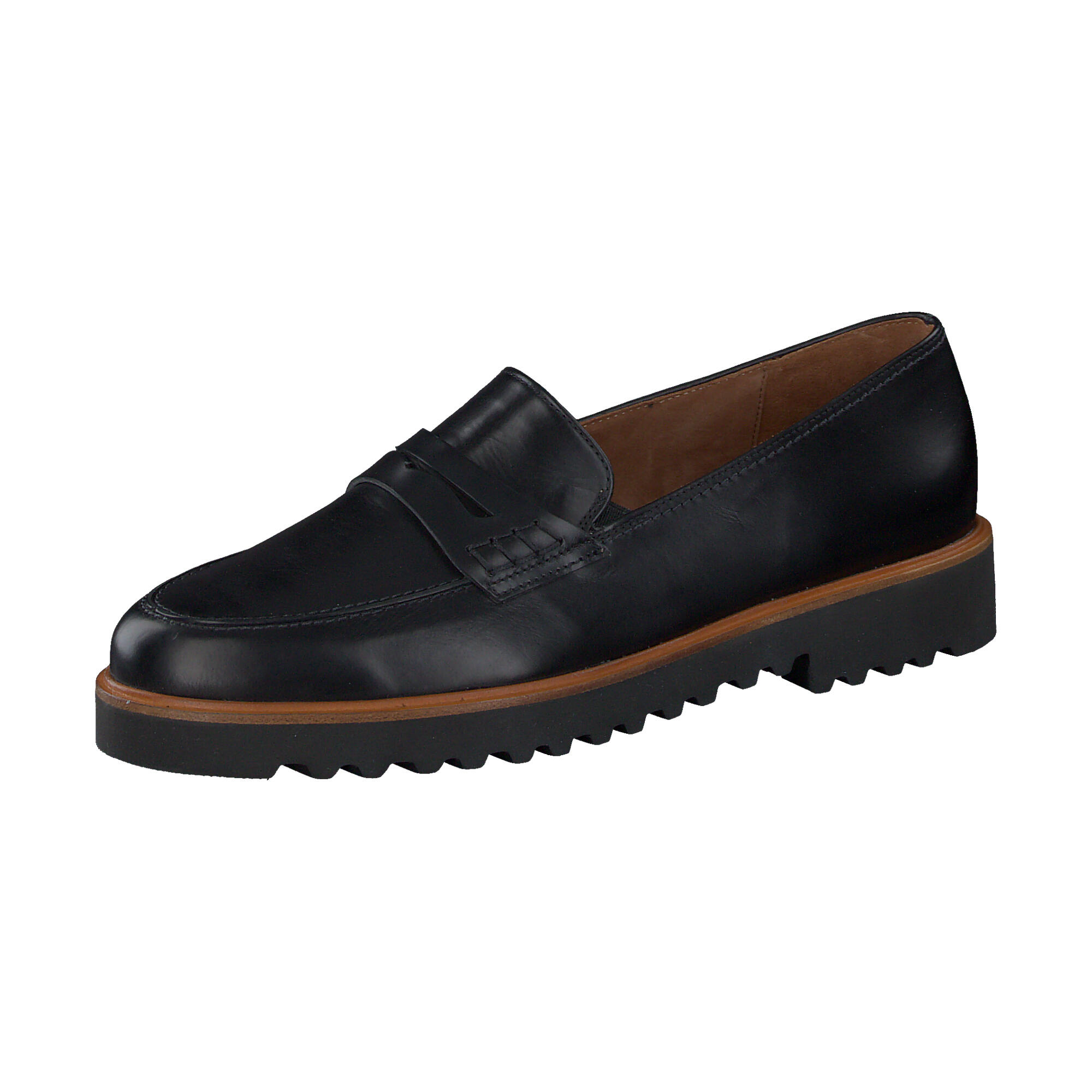 Paul Green - Schwarze Slip-Ons Mit Gummisohle - Shoes - Damen - Schwarzk - 41 Eu - Bild 4