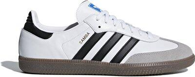 Adidas Samba, Weiß Herren Sneaker Leder in Größe 42 - Image 8