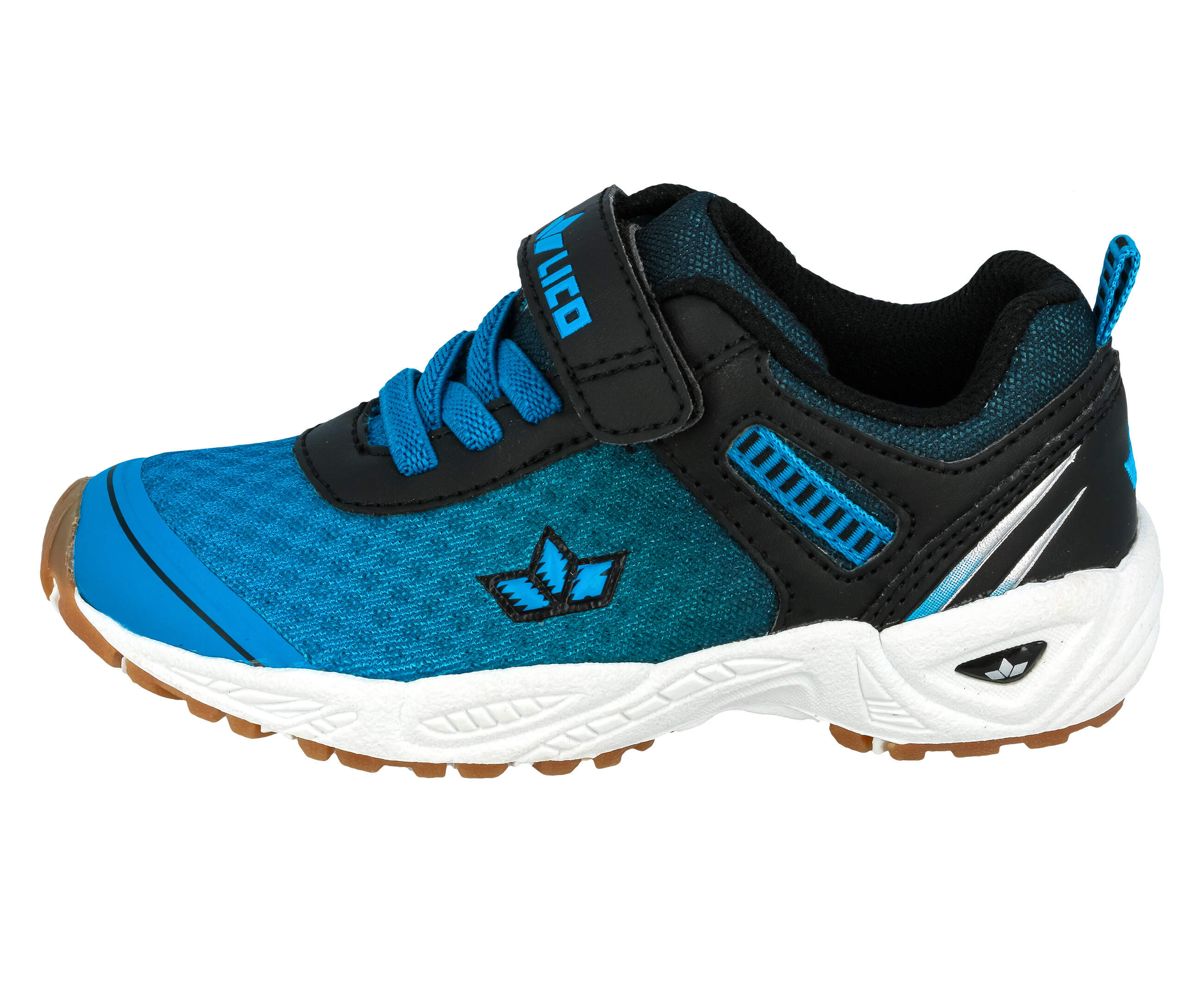 Lico Unisex Barney Vs Sneakers voor kinderen, marineblauw en oranje, 41 EU
