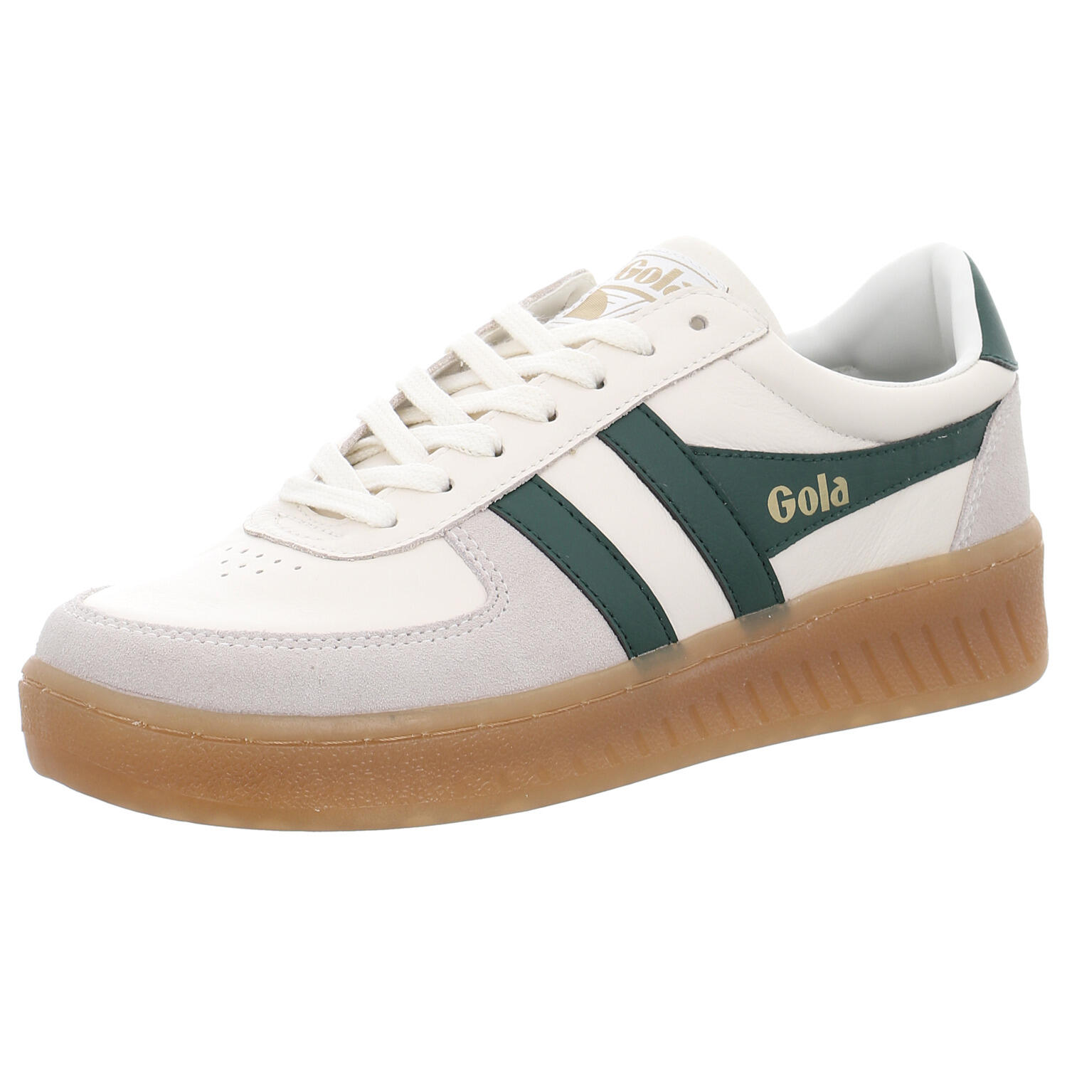 Gola, Herren, Sneakers, Grandslam Elite, Weiss, Braun, Grün, (42) - Bild 4
