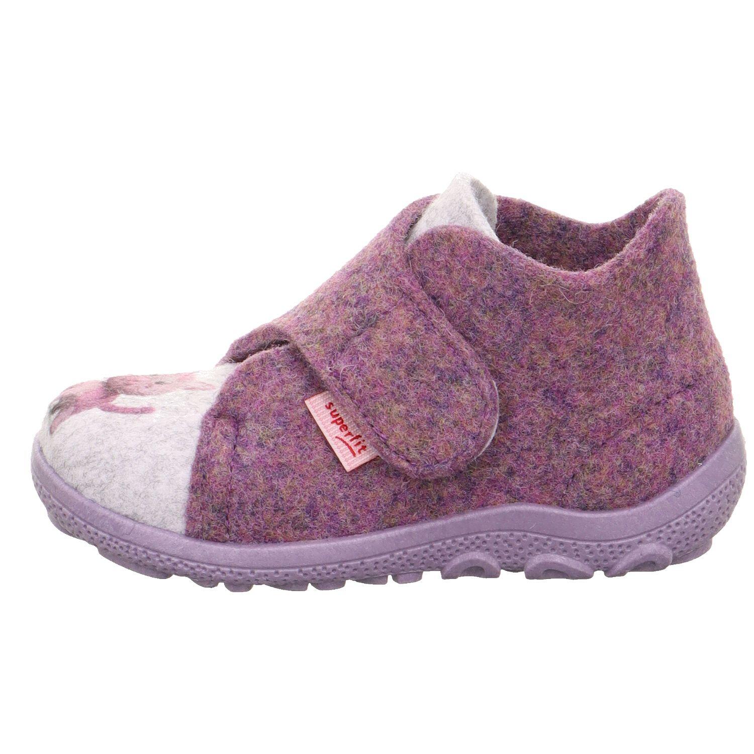 Superfit Lila/Grau Kinderschuhe Hausschuhe - Gr. - 21