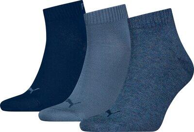 Puma 3P Quarter Socks Jeansblau Gr 39/42 - Bild 4
