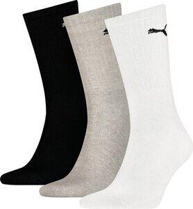 PUMA Crew Sock (3-Pack), Clothing, White/Grey/Black, 35-38 - Bild 5