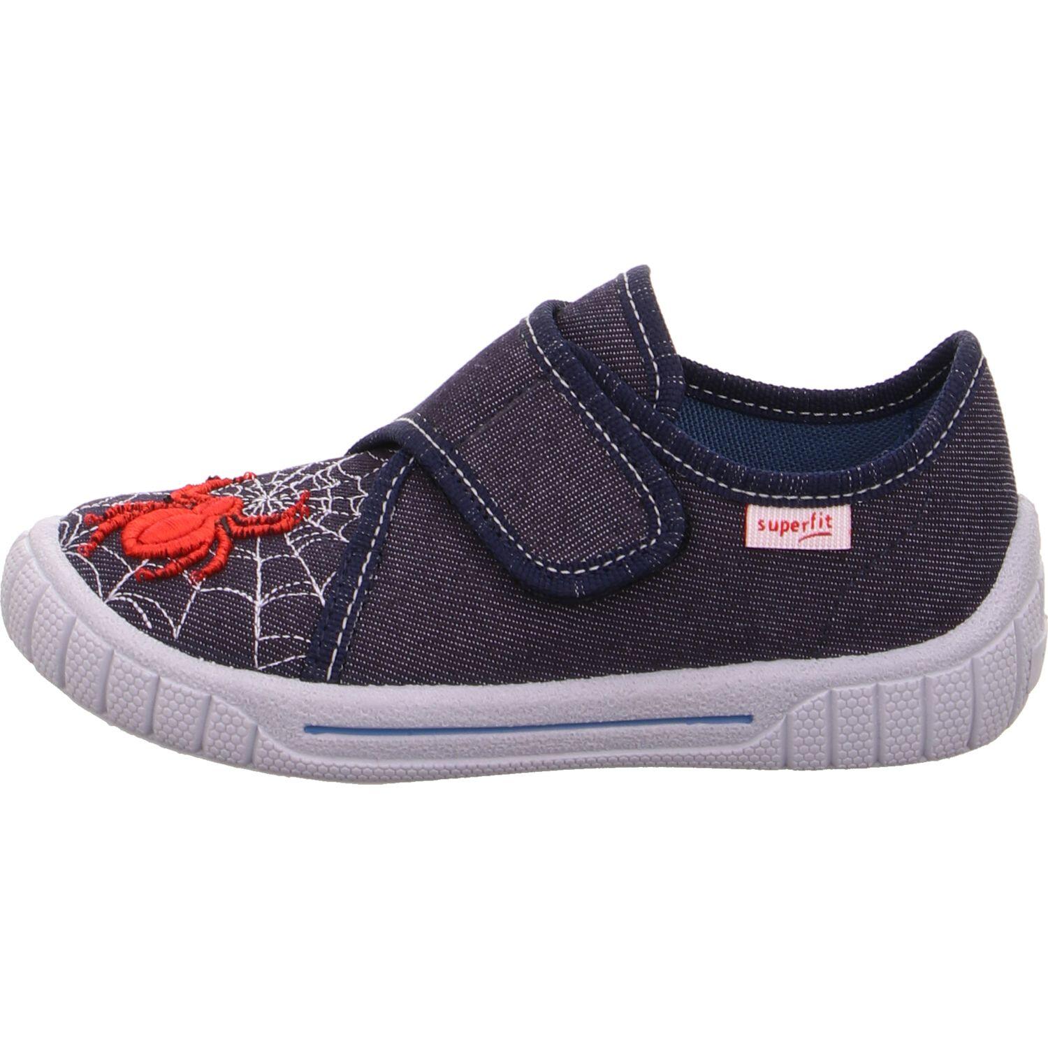 Superfit Blau/Rot Kinderschuhe Hausschuhe - Gr. - 28