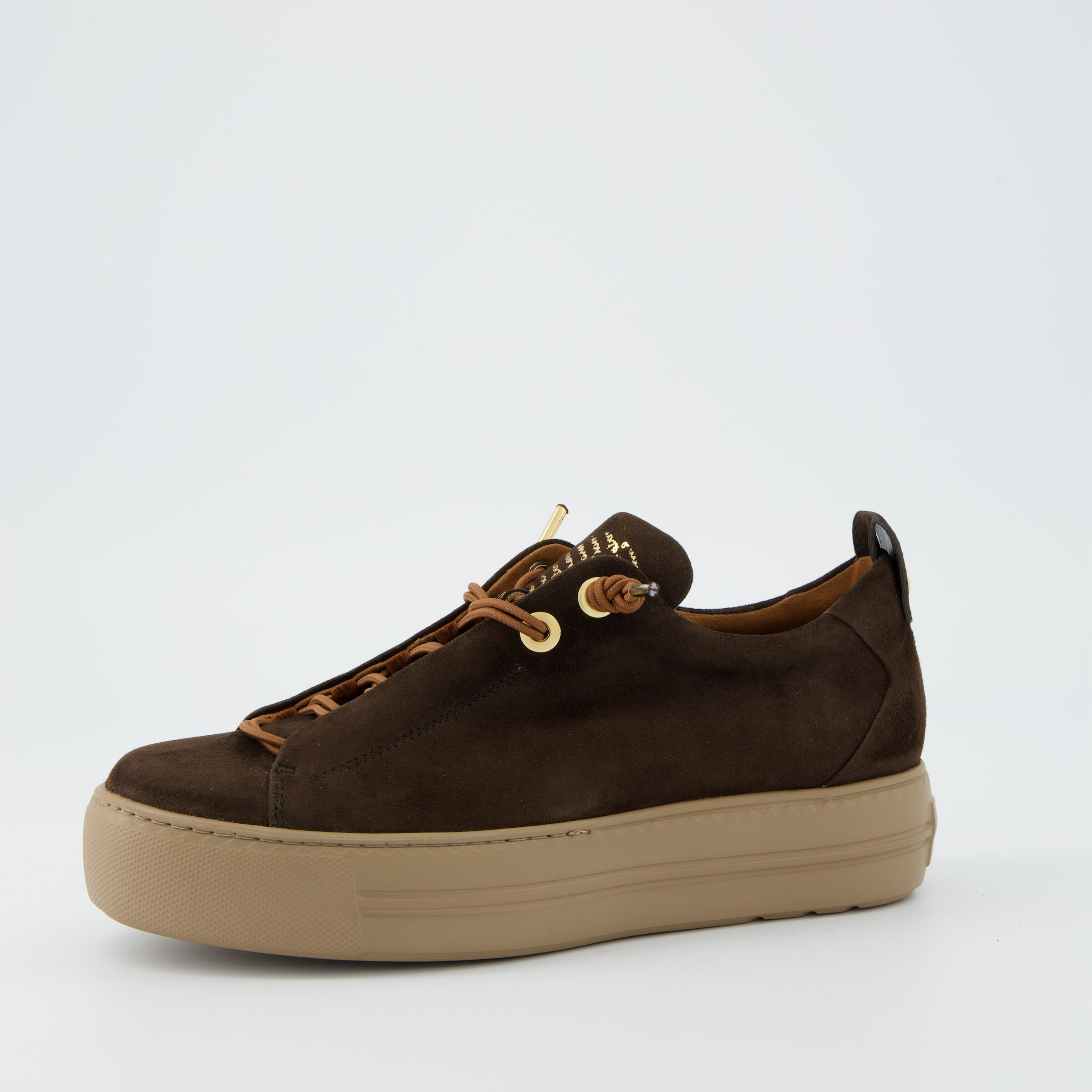 Paul Green Braun Damenschuhe Sneaker Low - Gr. - 4 Uk
