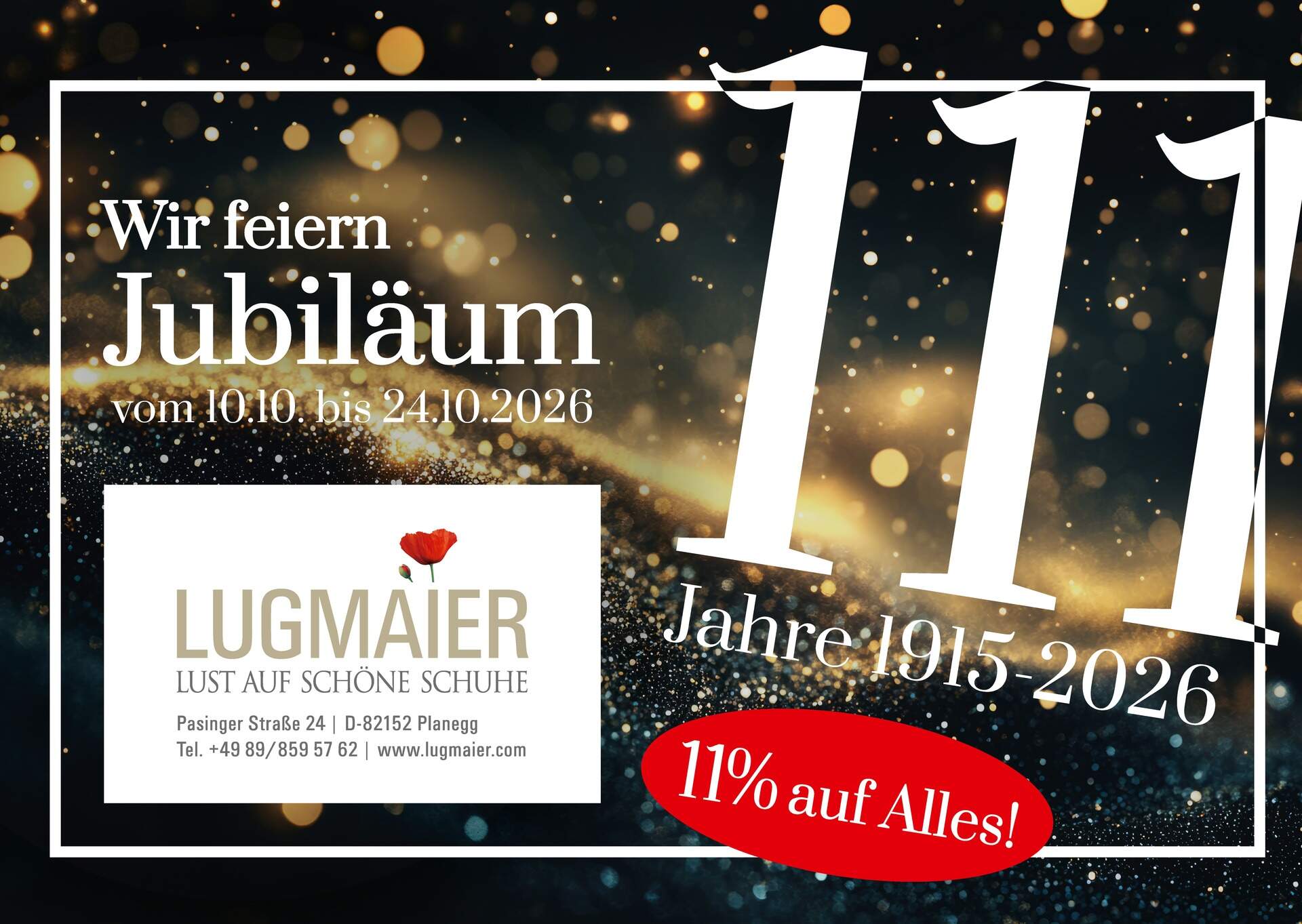 111 Jahre Schuhhaus Lugmaier: gemeinsam mit Ihnen durch die Zeit