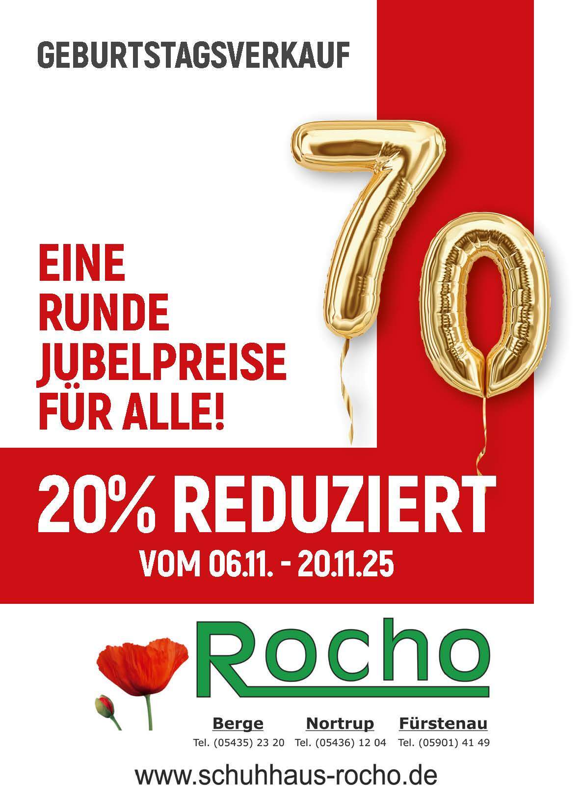 70 Jahre Schuhhaus Rocho – das wird gefeiert!