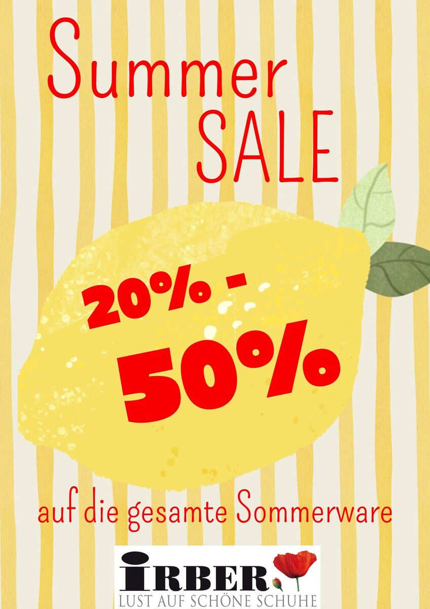 Summer SALE 20% - 50%