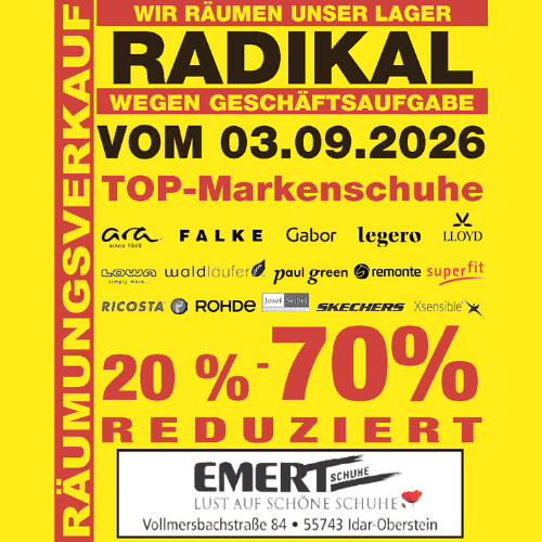 Räumungsverkauf