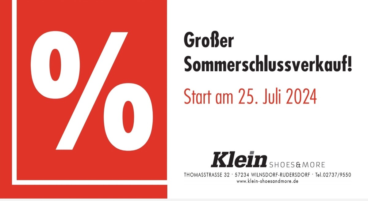 Sommerschlußverkauf