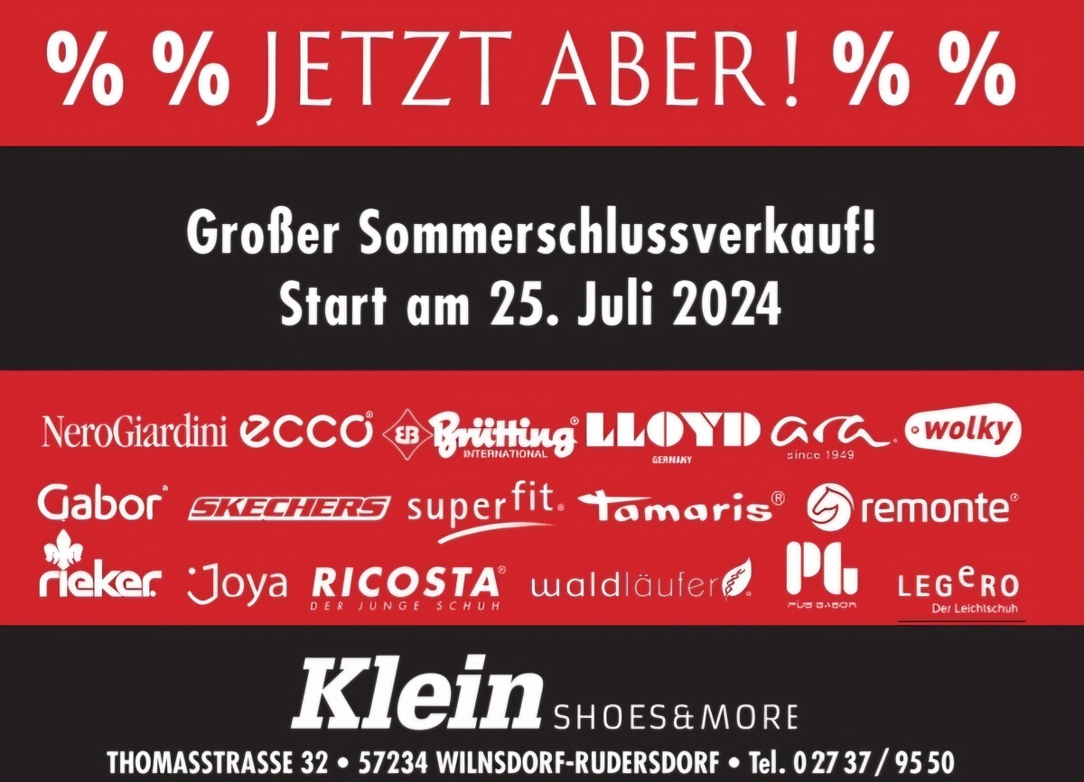 Sommerschlußverkauf