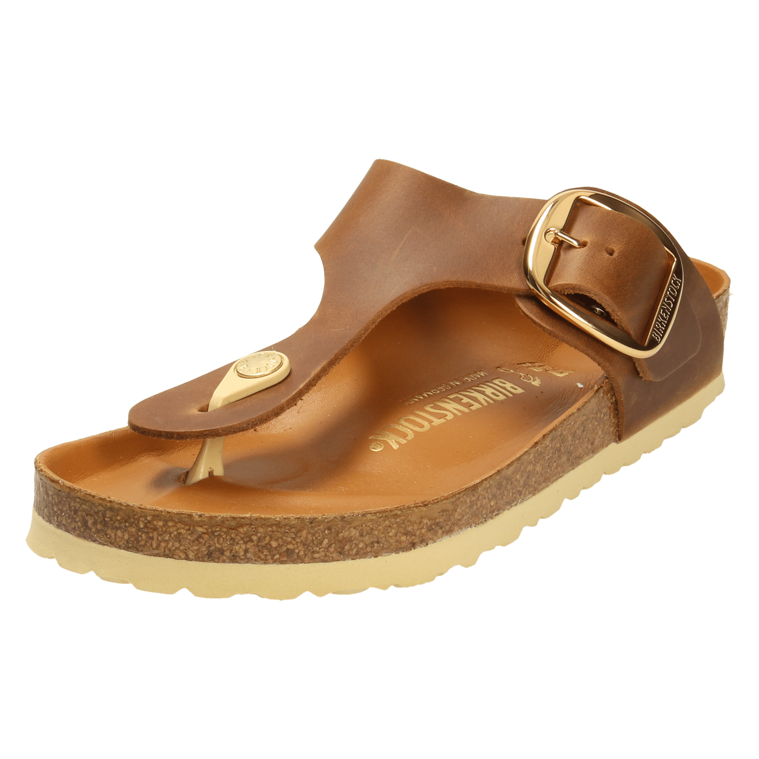 Birkenstock Gizeh Big Buckle LEOI Cognac H Schuh-Heinrich