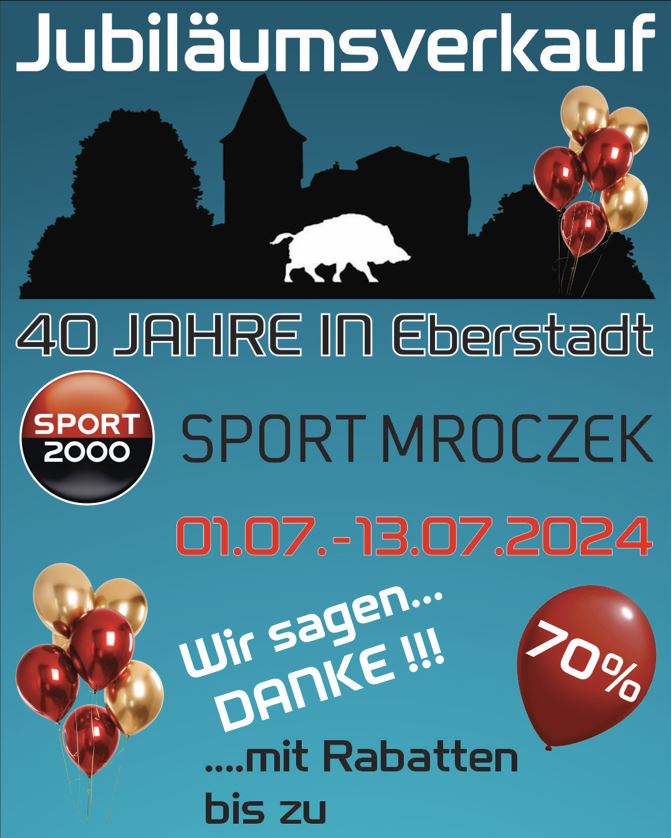 Jubiläumsverkauf