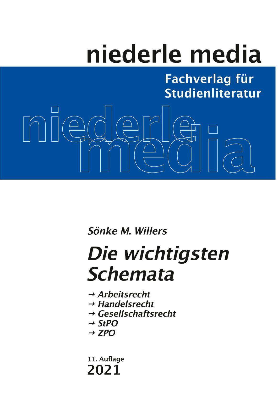 Die Wichtigsten Schemata Nebengebiete | Willers, Sönke | Wällermarkt